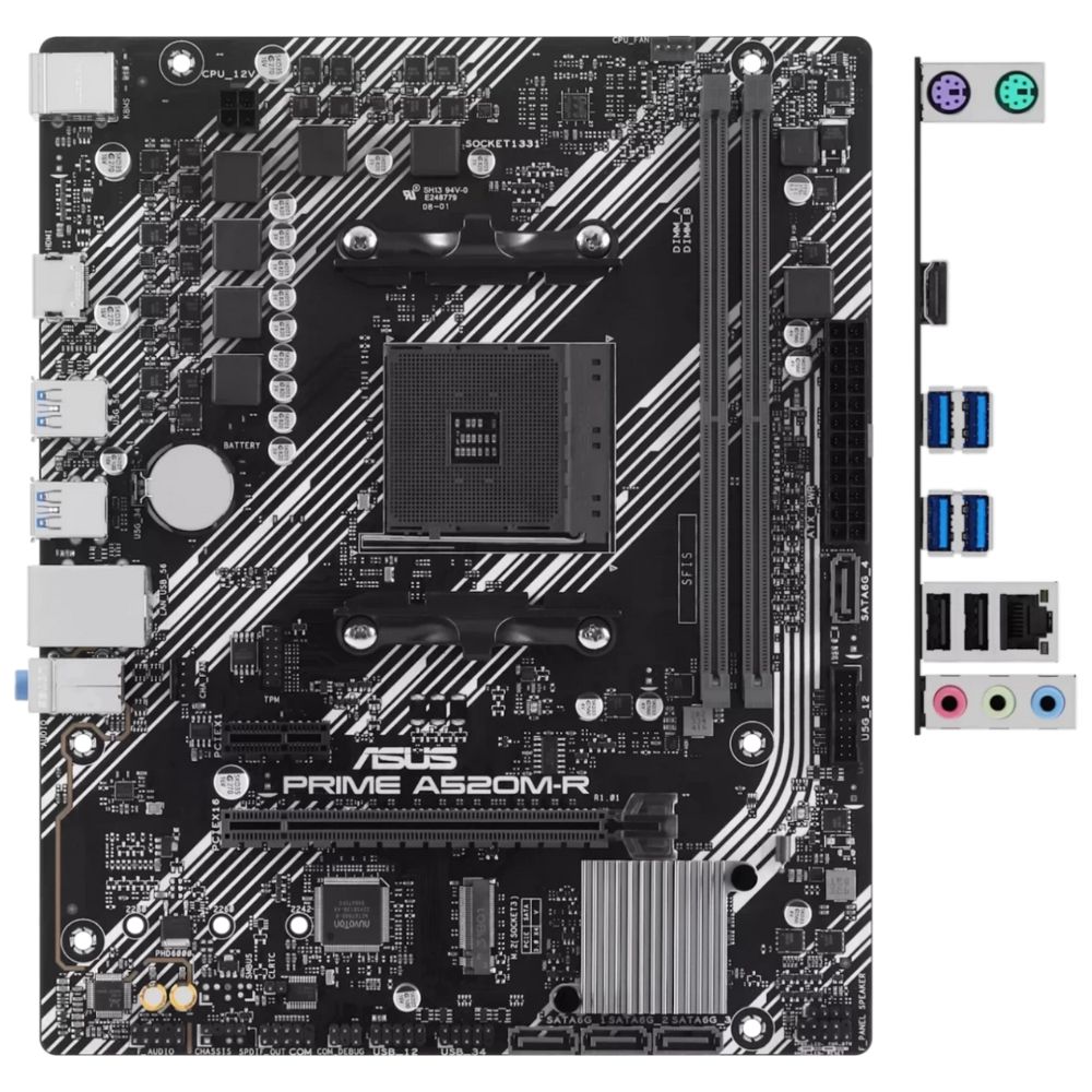 Купить Материнская плата ASUS PRIME A520M-R AMD A520 AM4 2xDDR4 в Алматы