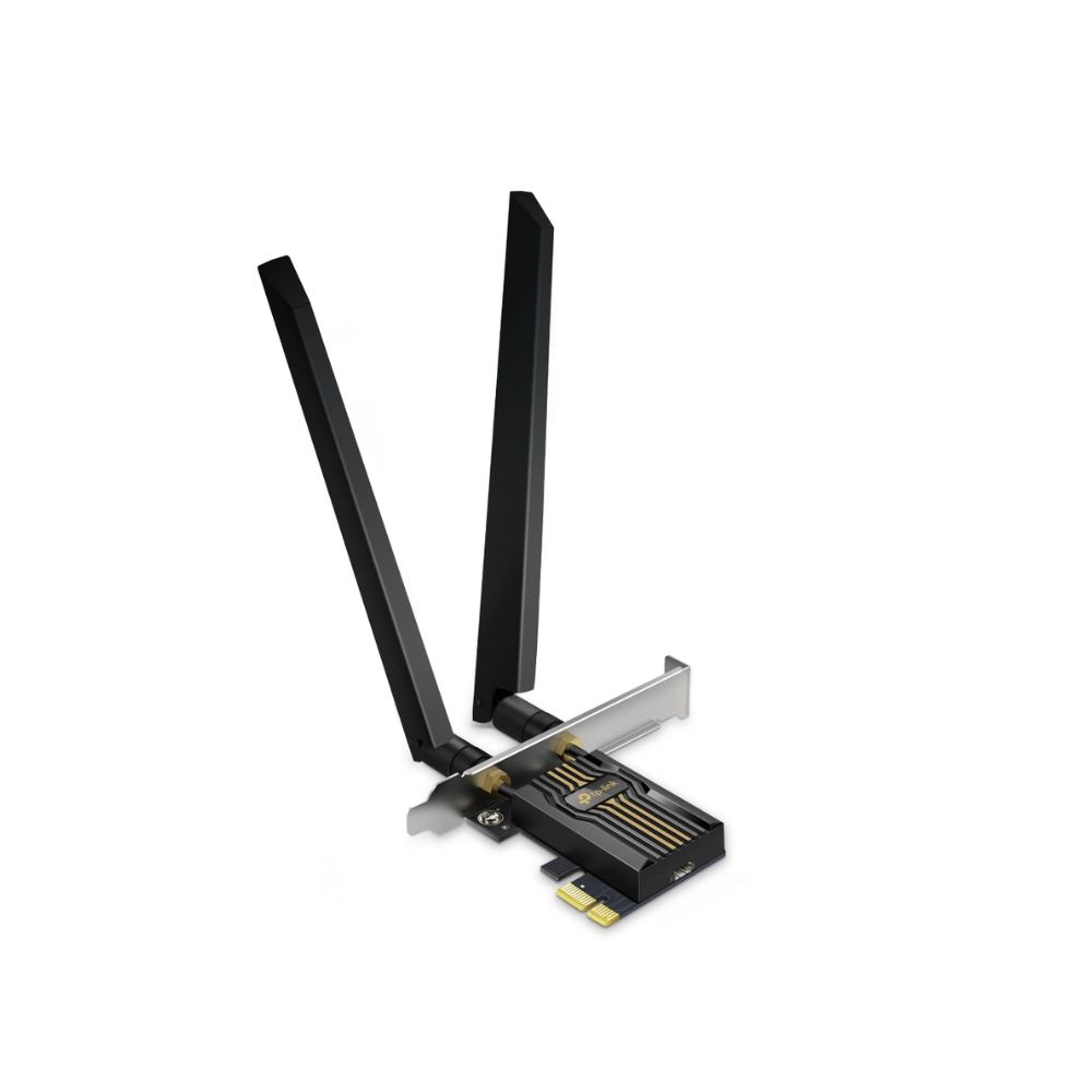 Купить Сетевой адаптер беспроводной PCIe BE9300 Tp-Link Archer TBE552E <Трехдиапазонный беспроводной PCI Express-адаптер Wi-Fi 7 с поддержкой Bluetooth 5.4, IEEE 802.11a/b/g/n/ac/ax/be, скорости передачи: 6 ГГц до 5760 Мбит/с, 5 GHz  до 2882Мбит/с , 2,4 GHz в Алматы