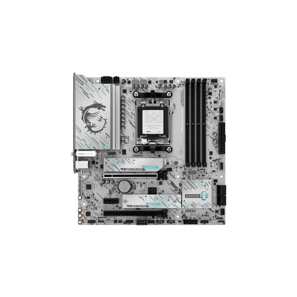 Купить Материнская плата MSI B850M GAMING PLUS WIFI AM5 4xDDR5 4xSATA3 RAID 3xM.2 HDMI DP 2xType-C(DP) mATX в Алматы