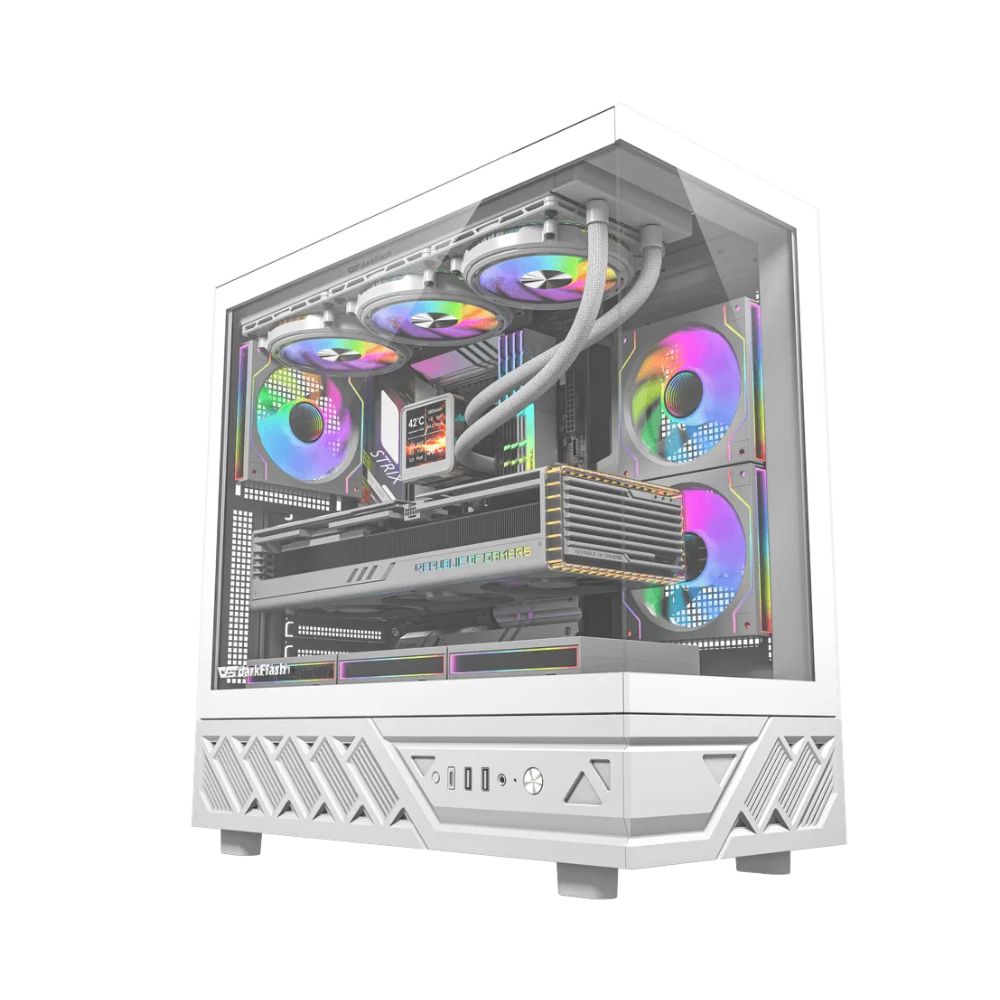 Купить Компьютерный корпус DarkFlash DS950, White, 6xFan DM20 ARGB, ATX в Алматы