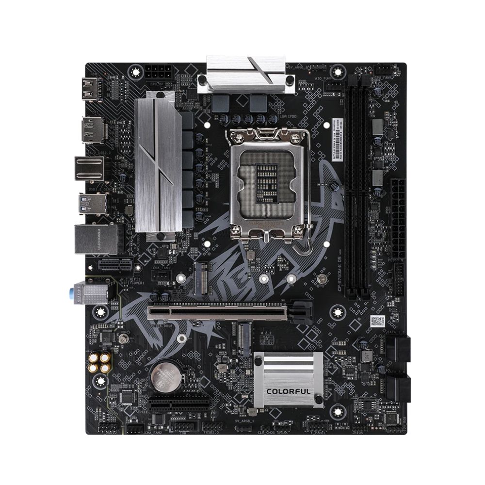 Купить MB Socket1700, MATX, iB760 (VGA+HDMI) Colorful BATTLE-AX B760M-K D5 V21A, 2DDR5, PCIx16, PCIx1 в Алматы