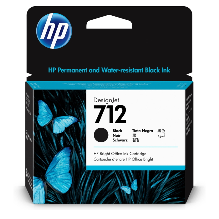 Купить 712 80ml Black Ink Cartridge for DesignJet T230/T250/T630/T650 в Алматы
