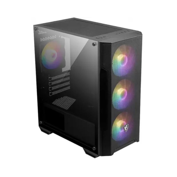 Купить Компьютерный корпус MSI MAG FORGE M100A mATX/Mini-ITX 1x3.5", 2x2.5", 1xUSB 3.2 Gen1, ARGB, MicroATX в Алматы
