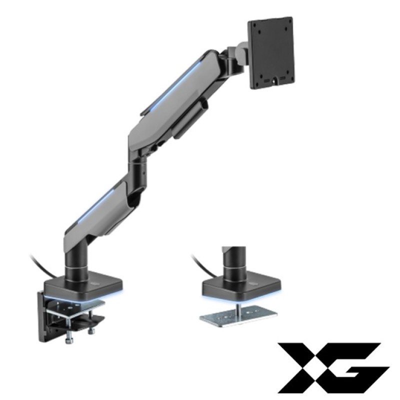 Купить Настольный кронштейн с газлифтом XG MGG-1749 grey для 1 монитора (17*-49*) Серый в Алматы