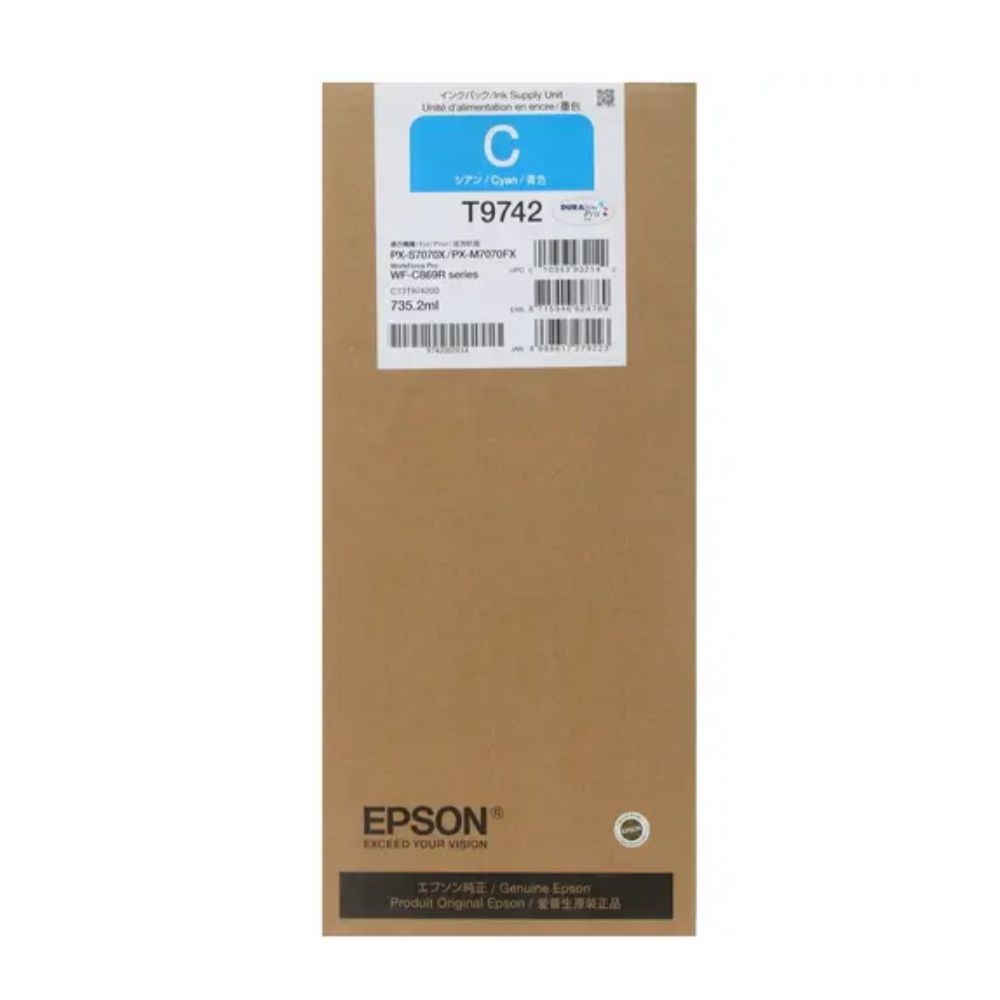 Купить Контейнер с голубыми чернилами повышенной емкости XXL Epson C13T974200, Cyan в Алматы