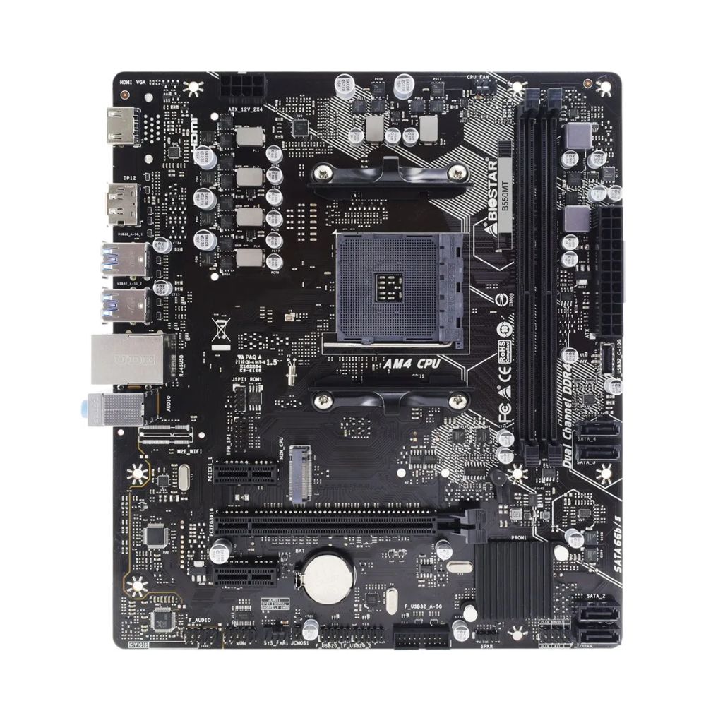 Купить BIOSTAR MB AM4 B550 2 x DDR4 4 x SATA III 1 x M.2 1 x DP Port 1 x HDMI Port 1 x LAN port Micro ATX в Алматы