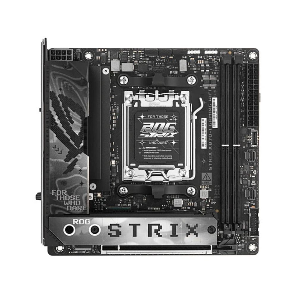 Купить Материнская плата ASUS ROG STRIX X870-I GAMING WIFI AM5 2xDDR5 2xSATA RAID 2xM.2 HDMI WiFi Mini-ITX в Алматы