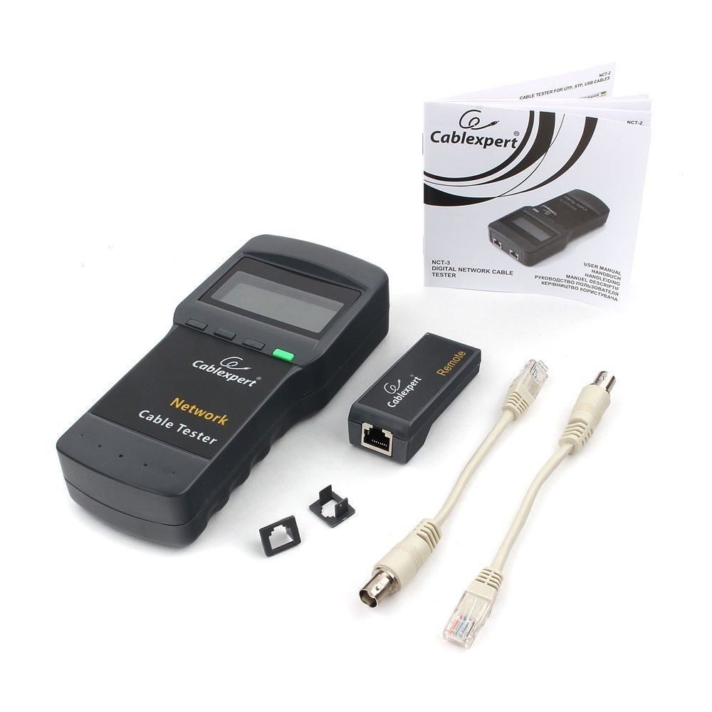 Купить Цифровой тестер LAN Cablexpert NCT-3, для RG-45, RG-58, RJ-12,11 в Алматы