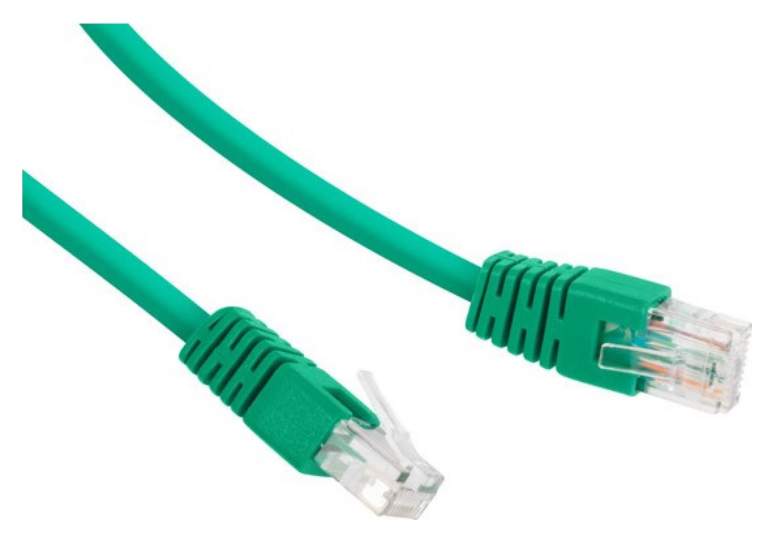 Купить Патч-корд UTP Cablexpert PP12-2M/G кат.5e, 2м, литой, многожильный (зелёный) в Алматы