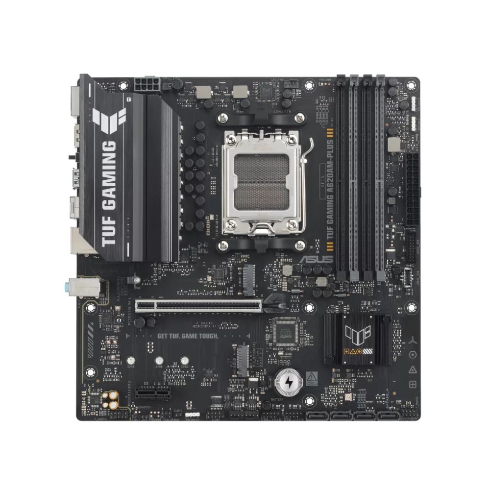 Купить Материнская плата ASUS TUF GAMING A620AM-PLUS AM5 A620A 4xDDR5 4xSATA3 RAID 2xM.2 1xHDMI 2xDP mATX в Алматы