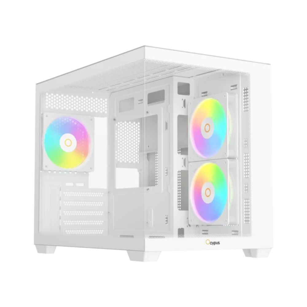 Купить Корпус Ocypus Gamma C54 WH ARGB mATX/ITX 3xUSB Белый Gamma-C54-WHD300XX-GL в Алматы