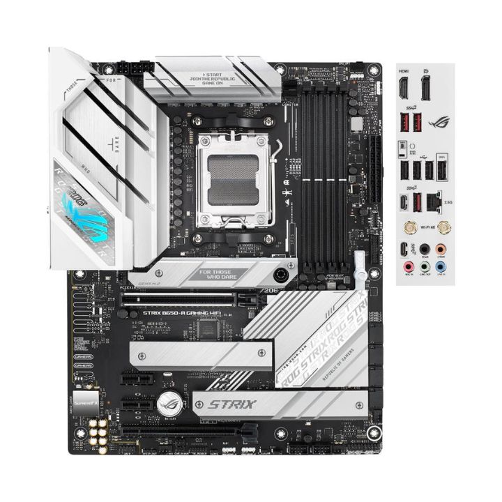 Купить Материнская плата ASUS ROG STRIX B650-A GAMING WIFI AM5 4xDDR5 4xSATA3 Raid 3xM.2 HDMI DP ATX в Алматы