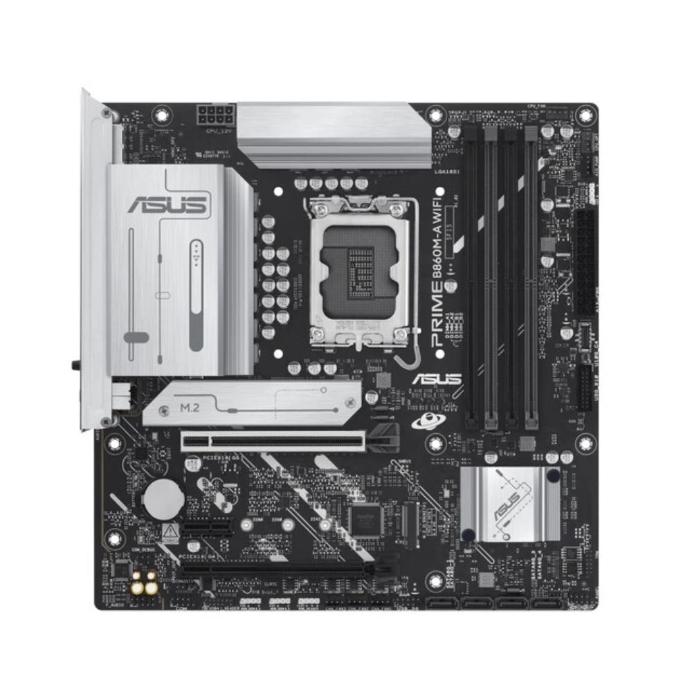 Купить Материнская плата ASUS PRIME B860M-A WIFI, LGA1851 B860 4xDDR5 4xSATA 2xM.2 HDMI 2xDP USB-C mATX в Алматы