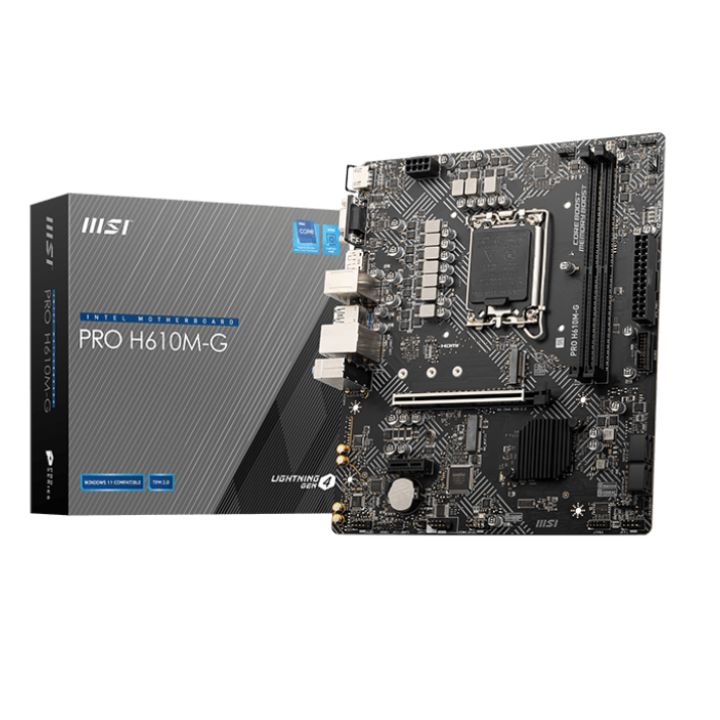 Купить Материнская плата MSI PRO H610M-G LGA1700 H610 2xDDR5 в Алматы