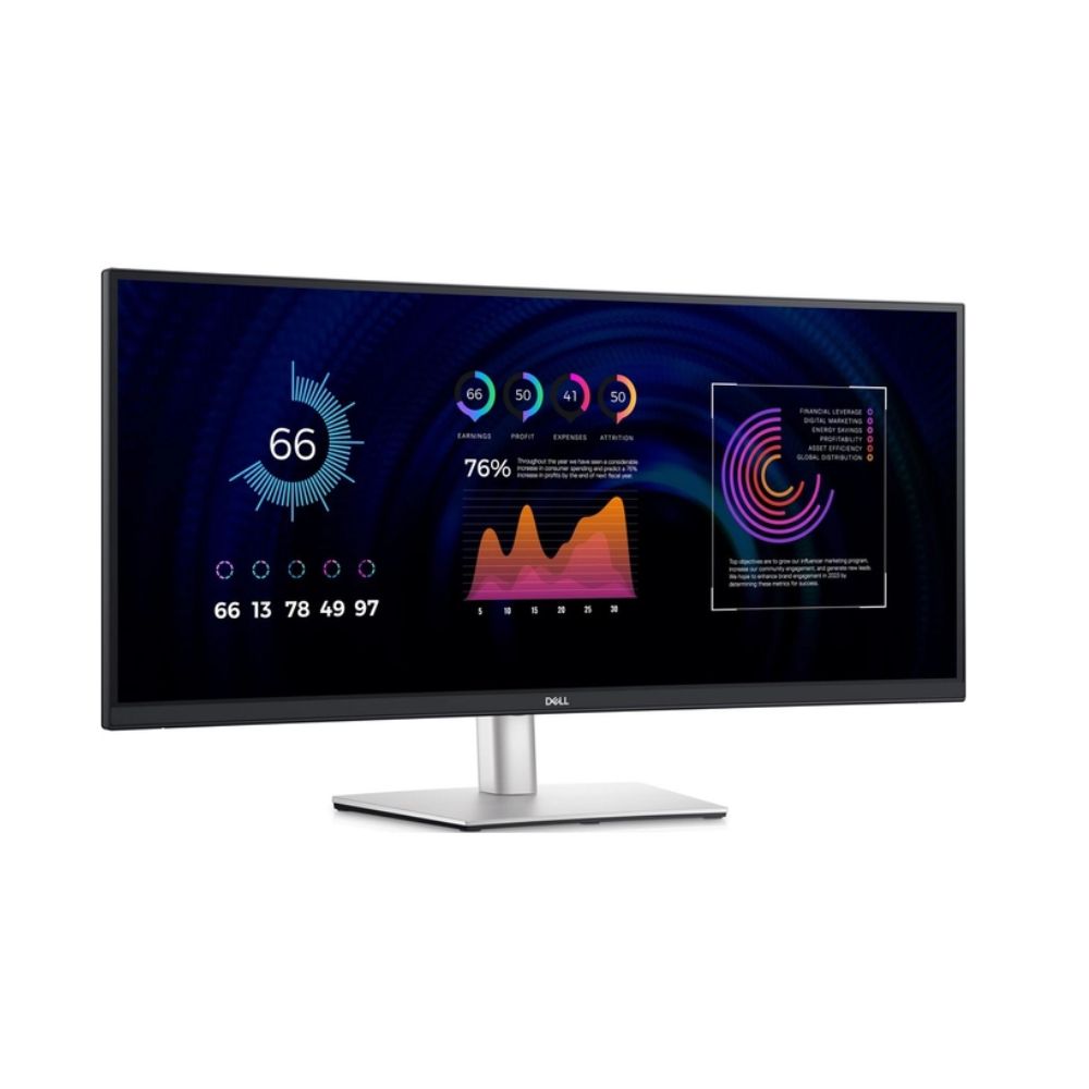 Купить Монитор 34* Dell P3424WE, Black-Silver, IPS, 3440x1440@60Hz, 300кд/м2, 1000:1, 5ms, USB, HDMI, DP 210-BGTY в Алматы
