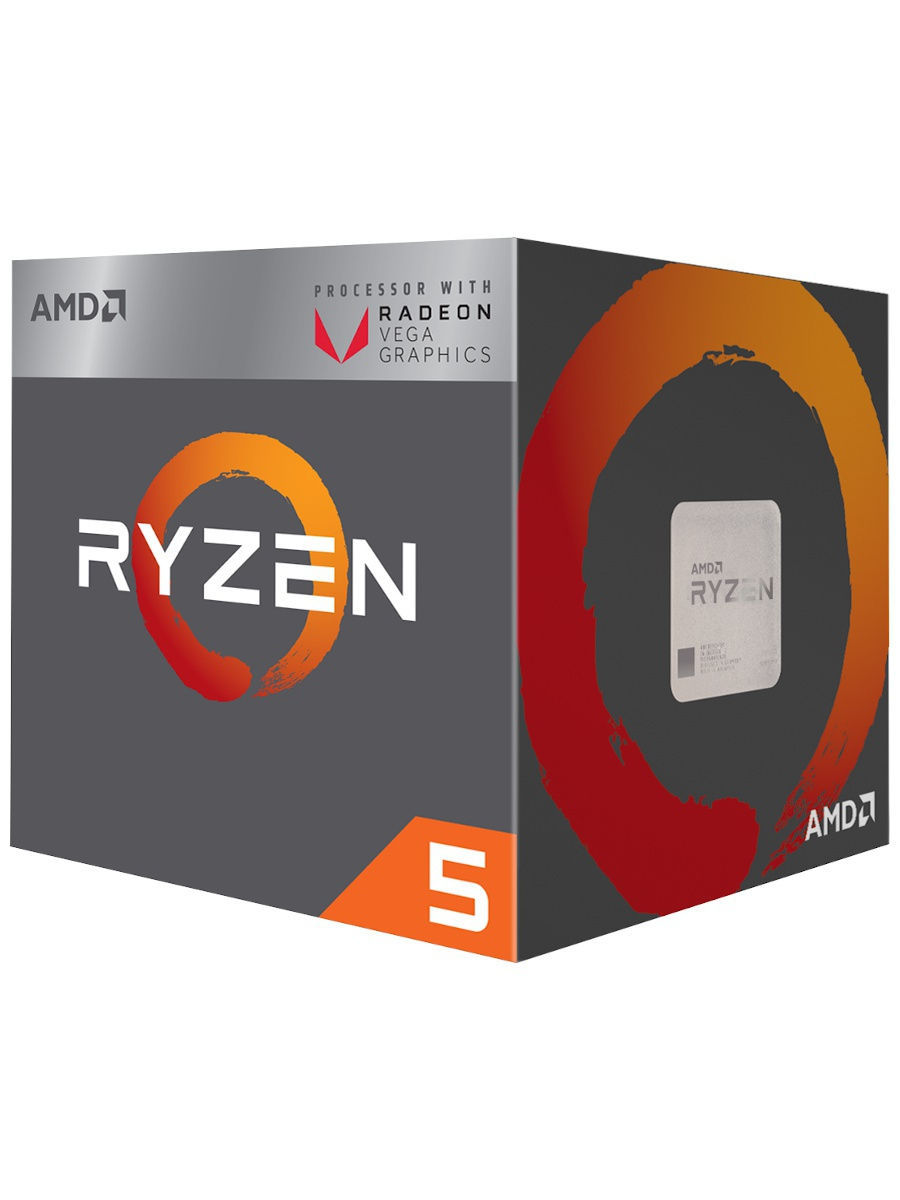 Купить Процессор AMD Ryzen 5 3400G 3,7ГГц (4,2ГГц Turbo) AM4, L3 4Mb, Wraith Spire BOX в Алматы