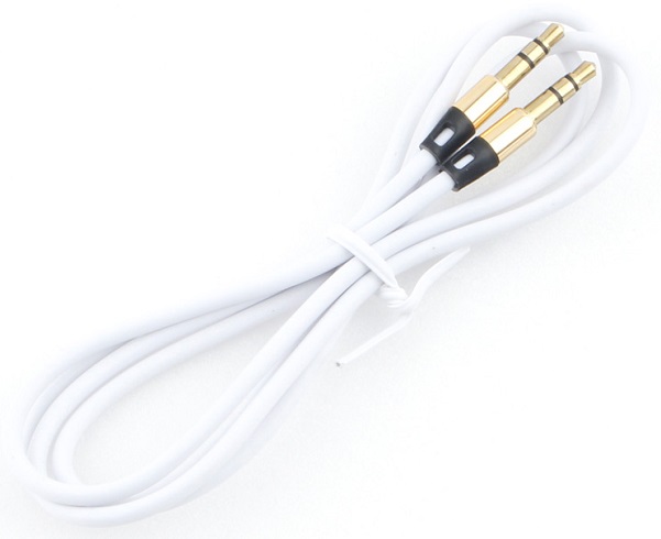 Купить Кабель аудио Cablexpert CCAB-01-35MM-1MW, 3.5 джек (M)/3.5 джек (M), 1м, блистер, белый в Алматы