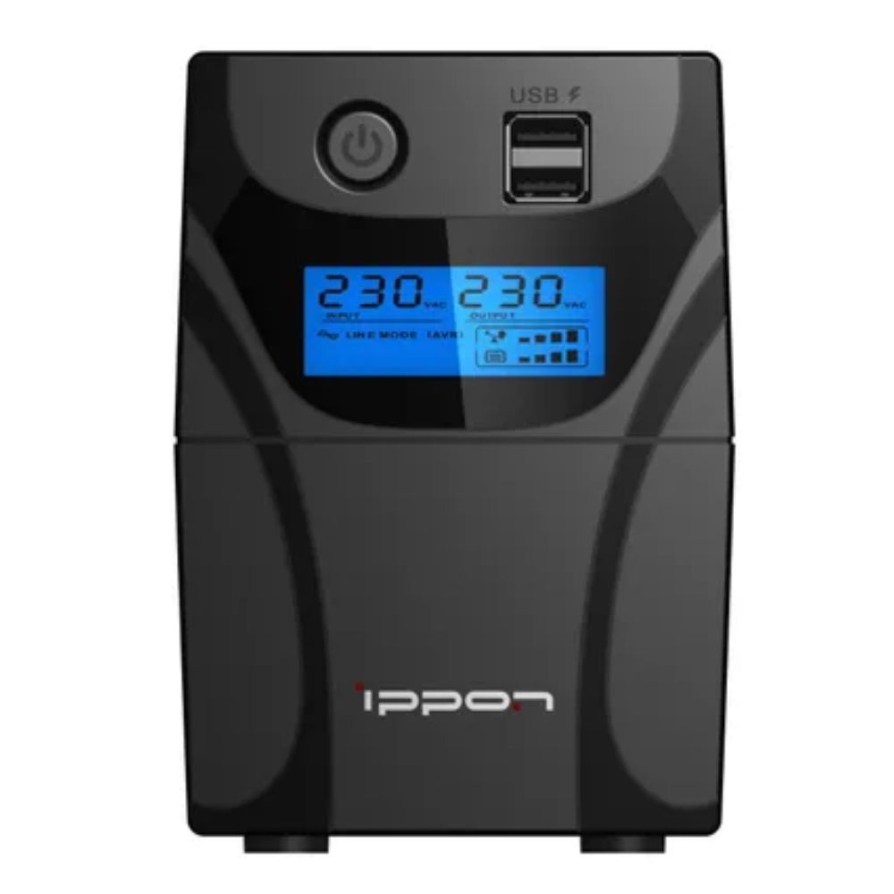 Купить ИБП Ippon Back Power Pro II 500, 500VA, 300ВТ, AVR 162-290В, 4хС13&nbsp;1030299 в Алматы