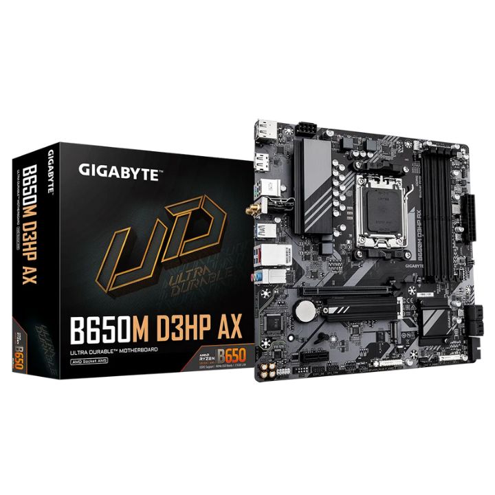 Купить Материнская плата Gigabyte B650M D3HP AX,&nbsp;AM5, 4 x DDR5 в Алматы