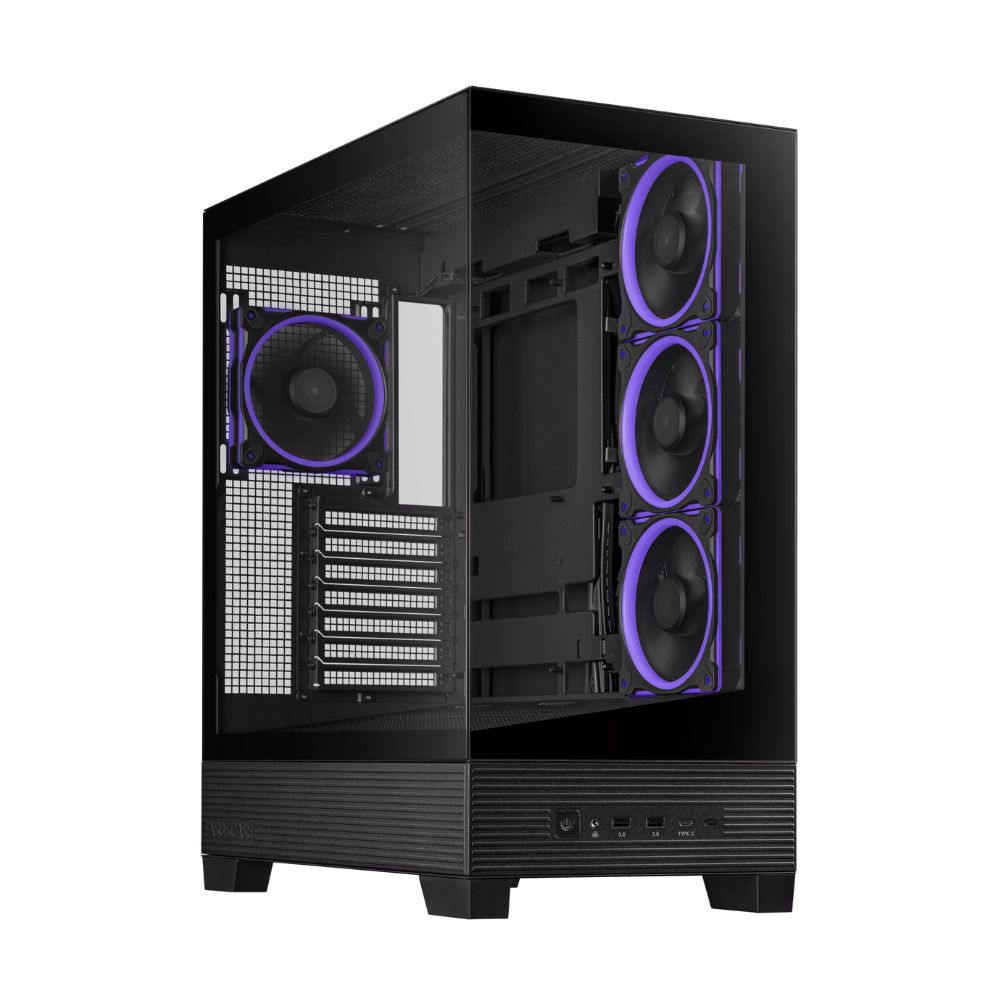 Купить Корпус для ПК ASUS A31 PLUS TG ARGB Panoramic Design Case, BTF Support, BLACK в Алматы