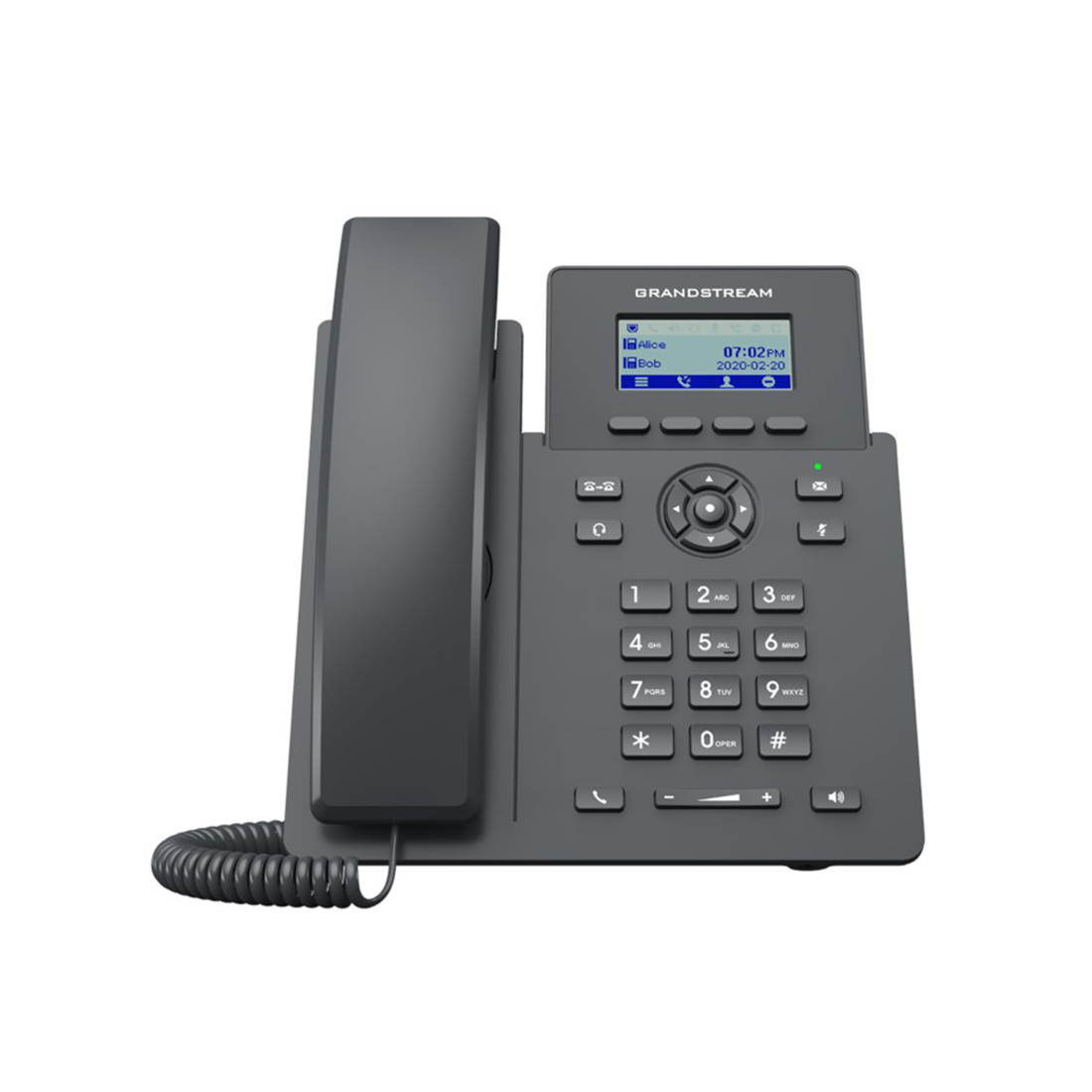 Купить Grandstream GRP2601W, Essential P Phone, 2 SIP accounts, 2 lines, 2x Ethernet 10/100 no PoE, Wi-Fi, 132x48 (2.41") LCD, 5V/0.6A PSU в Алматы