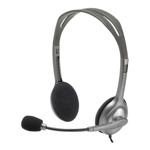 Купить Гарнитура Logitech H110 (2 x 3.5мм, кабель 1.8м) в Алматы