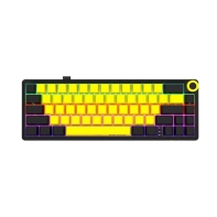 Купить LORGAR KBP70MW, Wireless 65% Mechanical Gaming Keyboard Pro, Black/yellow, EN/RU layout в Алматы