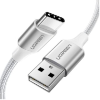 Купить Кабель UGREEN US264 USB 2.0 C M/M ABS Cover 1m (White) в Алматы