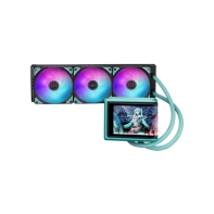 Купить СЖО ASUS ROG RYUO IV 360 ARGB MIKU, movable curved 6.67-inch AMOLED display, 3xARGB FAN, AM5, 1700, 1851, Black, Retail в Алматы
