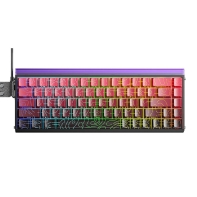 Купить Клавиатура AULA HERO68HE, Magnetic, Black King switch, 68keys EN, wired, Black-Red в Алматы