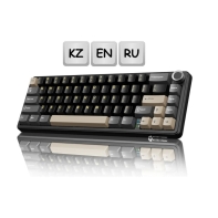 Купить KeyBoard  Bluetooth, Attack Shark X66 Star Black, 66 keys,BT/wireless/Type-C,EN/RU/KZ, 3000mAh,Black в Алматы