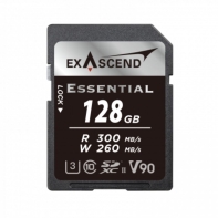 Купить Карта памяти SD Exascend Essential, 128Gb, SDXC II, UHS-II (V90), R300/W260&nbsp;EX128GSDU2-S в Алматы