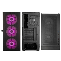 купить Корпус ПК без БП Kolink Observatory HF Mesh ARGB Midi Tower Case - Black&nbsp;PGW-CH-KOL-110 в Алматы фото 3