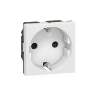 Купить Legrand 077210 Mosaic Розетка 2К+З нем.ст.в/заж. в Алматы