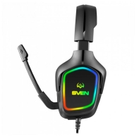 купить Наушники с микрофоном&nbsp;SVEN&nbsp;AP-U750MV, BLACK (USB, RGB) в Алматы фото 2