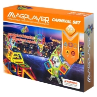 Купить Конструктор Magplayer магнитный набор 72 эл. в Алматы