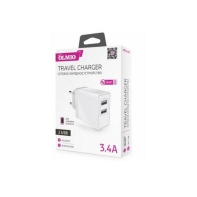 Купить Зарядное устройство сетевое Olmio 2USB, 3.4A, Smart IC в Алматы