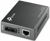 Купить Оптический медиаконвертер Tp-Link MC110CS <10/100M RJ45 to 100M single-mode SC fiber Converter, Full-duplex,up to 20Km, switching power adapter, chassis mountable> в Алматы