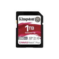 Купить Карта памяти SD, Kingston Canvas React Plus, 1Tb, SDR2V6/1TB, UHS-II, R280/W150, V60 в Алматы