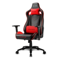 Купить Игровое кресло Sharkoon Elbrus 2 Black/Red <Синтетическая кожа, Газлифт 4, подлокотник 3D> в Алматы