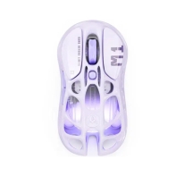 Купить Mouse GravaStar Mercury M1 Pro, Wireless, BT/2.4GHz/cable, (PAW3395) 26000 dpi, 5 buttons,USB,Purple в Алматы