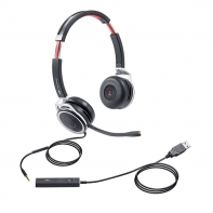 Купить VT Проводная гарнитура X208-D, Дуо, HD звук, разъемы 3,5 мм Jack и USB в Алматы