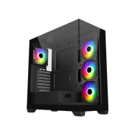 Купить Компьютерный корпус FSP M340, Без БП, 2xUSB3.0, Type-C, 4xFAN120 ARGB, 2xGlass, Black, ATX в Алматы