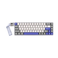Купить Клавиатура AULA WIN68, Magnetic, Gray Wood switch, 68 keys EN/RU/KZ, wired, White-Blue-Purple в Алматы