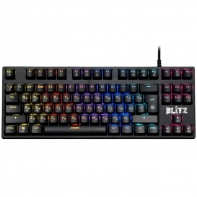 Купить Клавиатура проводная игровая механическая Defender Blitz GK-240L RU,Rainbow (Черный), USB, ENG/RU, Н в Алматы