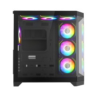 купить Компьютерный корпус Gamemax Hype-A BK Black без Б/П в Алматы фото 3