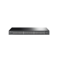Купить Коммутатор PoE++ управляемый 2.5GbE 52-портовый Tp-Link SG3452XMPP <Omada 8 портов PoE++ (max 90W на порт), 40 портов GbE 802.3af/at (max 30W на порт), 4 слота SFP+ 10 Гбит/с, коммутационная матрица 176Gbps, консольный порт управления, бюджет мощност в Алматы