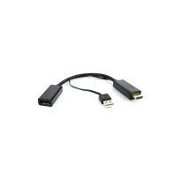 Купить HDMI converter, Cablexpert DSC-HDMI-DP, HDMI m -> DisplayPort f, black в Алматы