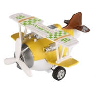 Купить Самолет металический инерционный Same Toy saAircraft желтый со светом и музыкой SY8015Ut-1 в Алматы