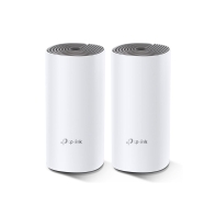 Купить Домашняя Mesh Wi-Fi система AC1200 Tp-Link Deco E4 (2 устройства) <Бесшовный роуминг, 867Mbps 5Ghz + 300Mbps 2.4Ghz, 802.11ac/a/b/g/n, 2 порта LAN/WAN 10/100M> в Алматы